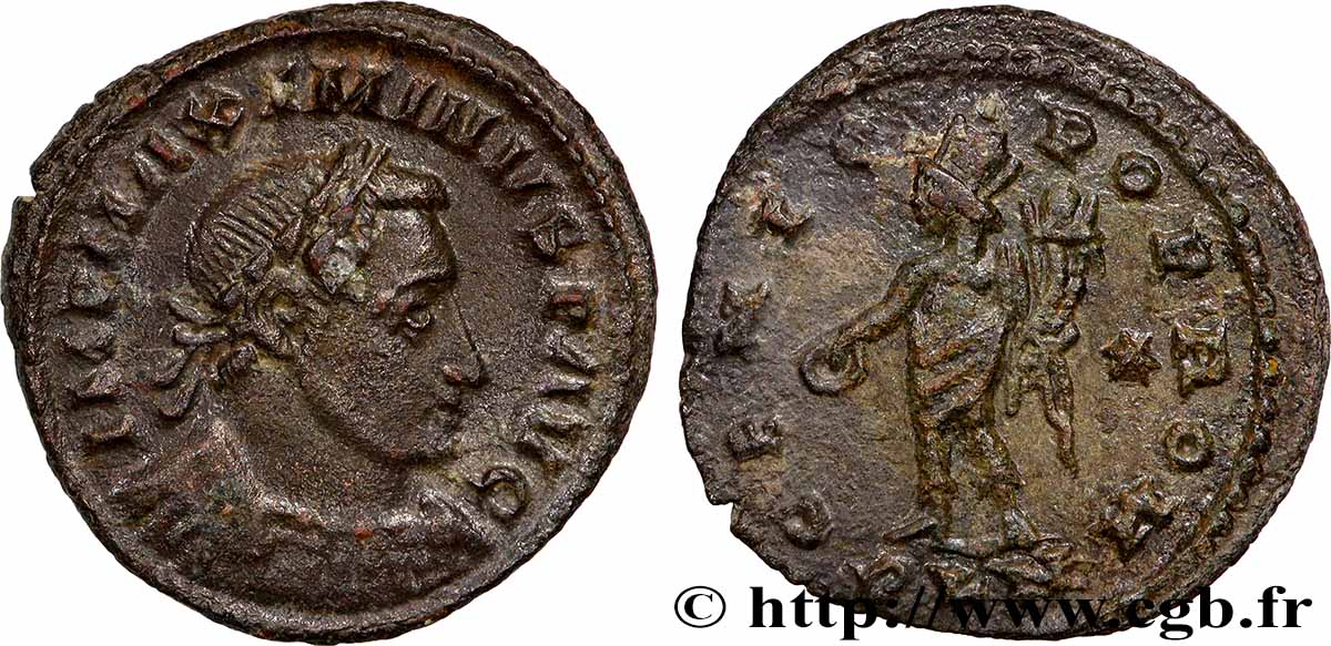 MAXIMIN II DAIA Follis ou nummus TTB