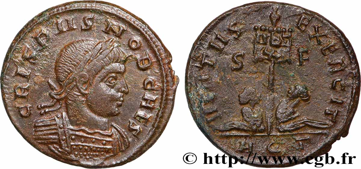 CRISPUS Centenionalis ou nummus TTB+/TTB