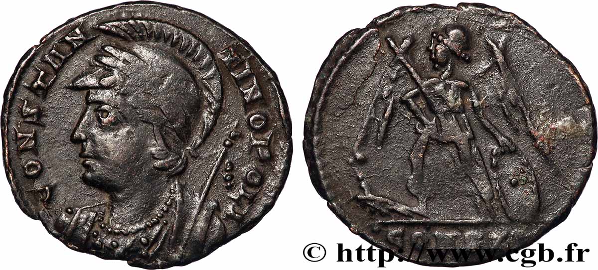 CONSTANTINOPEL Centenionalis ou nummus SS