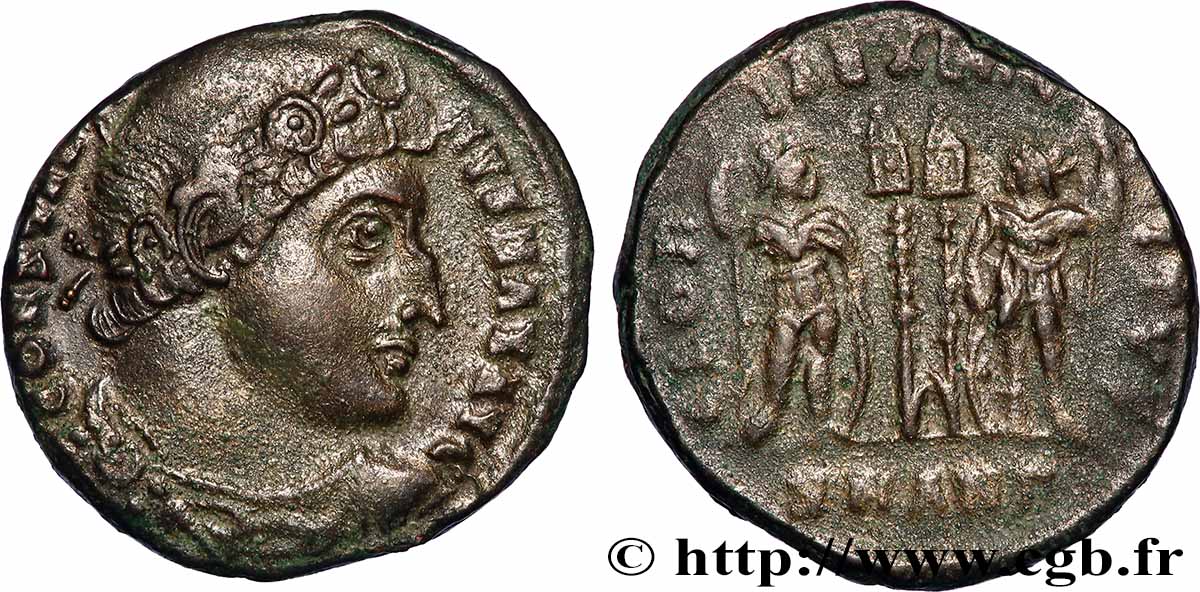 CONSTANTINUS I DER GROßE Centenionalis ou nummus SS