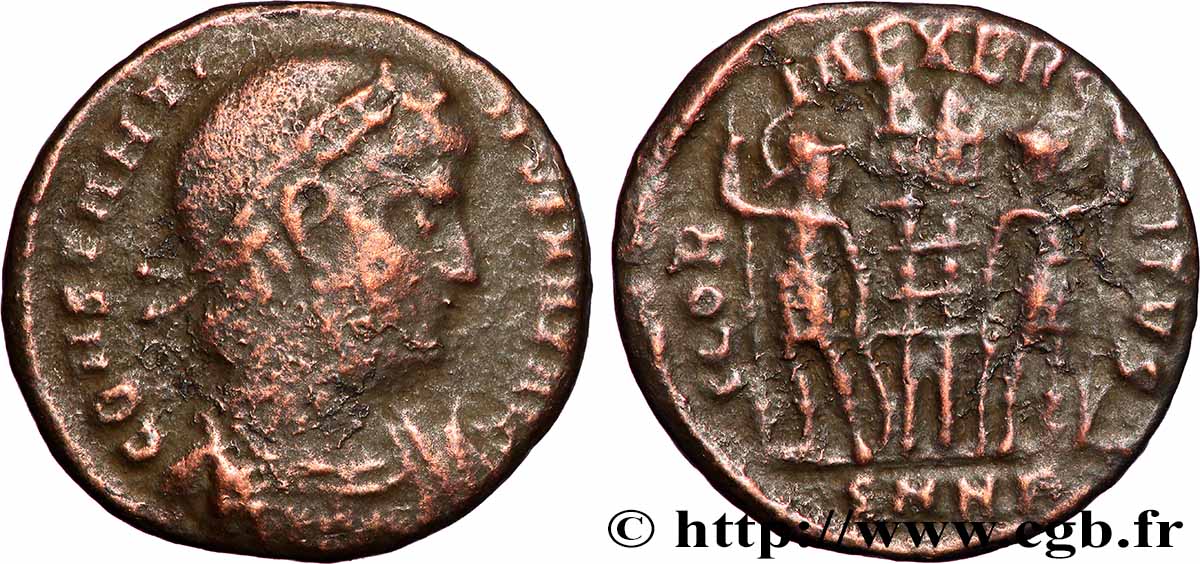 CONSTANTINUS I DER GROßE Centenionalis ou nummus SS