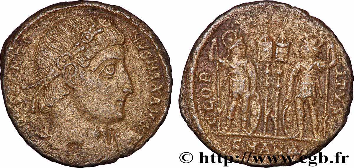 CONSTANTINUS I DER GROßE Centenionalis ou nummus SS