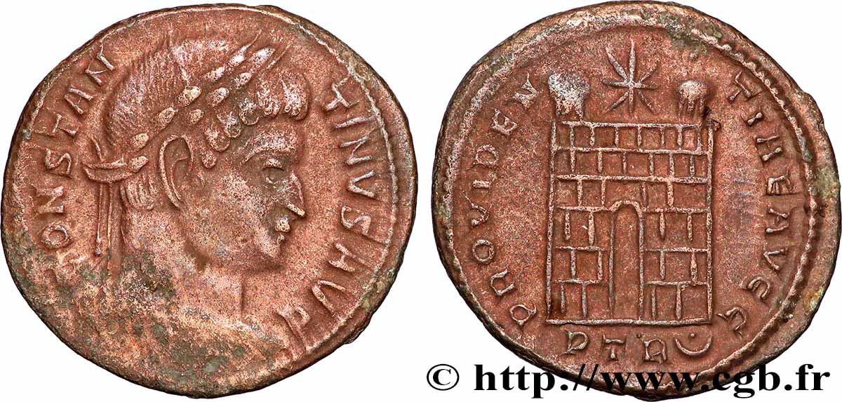 CONSTANTINUS I DER GROßE Centenionalis ou nummus SS/fVZ