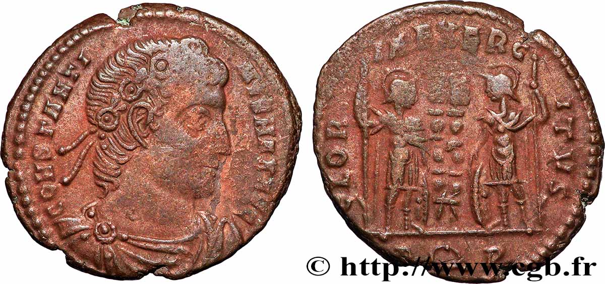 CONSTANTINUS I DER GROßE Centenionalis ou nummus fVZ/SS