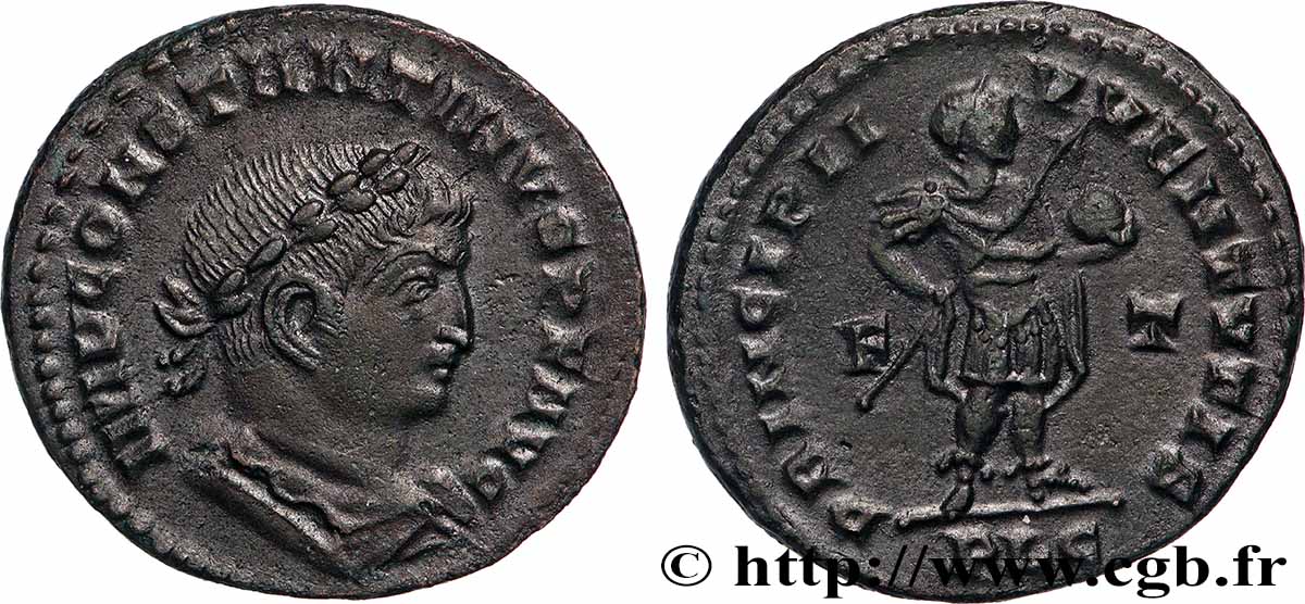 CONSTANTINE I THE GREAT Follis ou nummus AU/AU