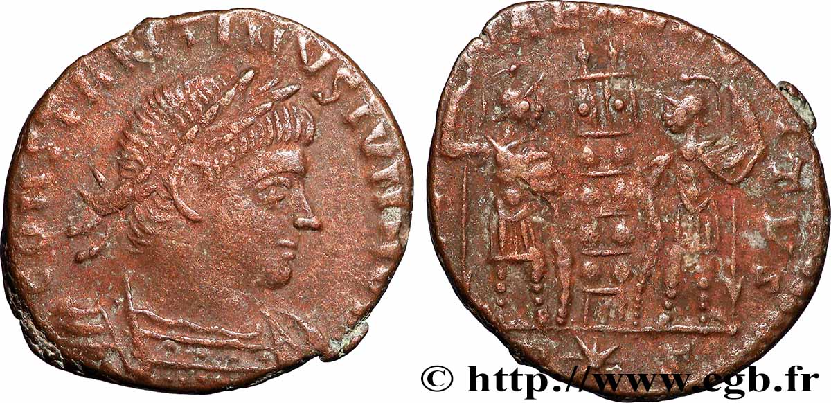 CONSTANTINE II Centenionalis ou nummus XF