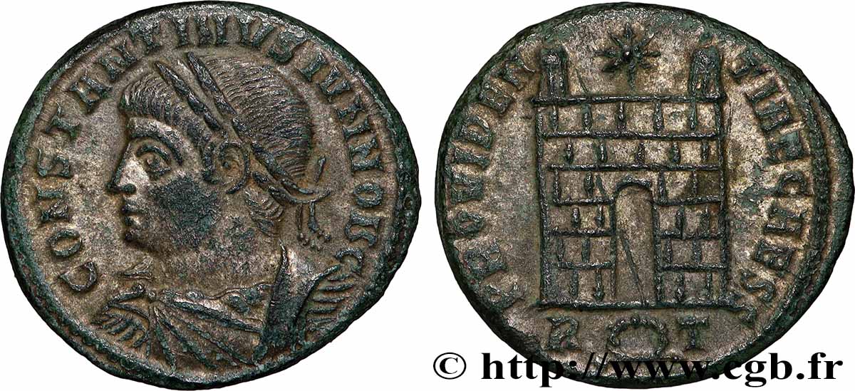 COSTANTINO II Centenionalis ou nummus q.SPL