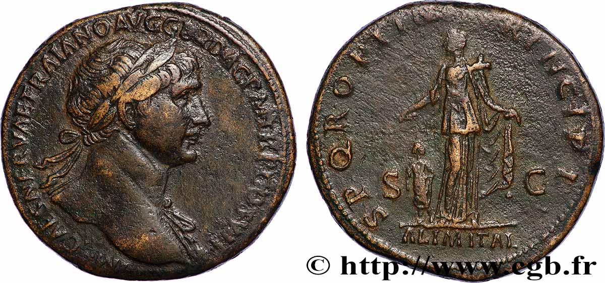 TRAJANUS Sesterce XF/VF