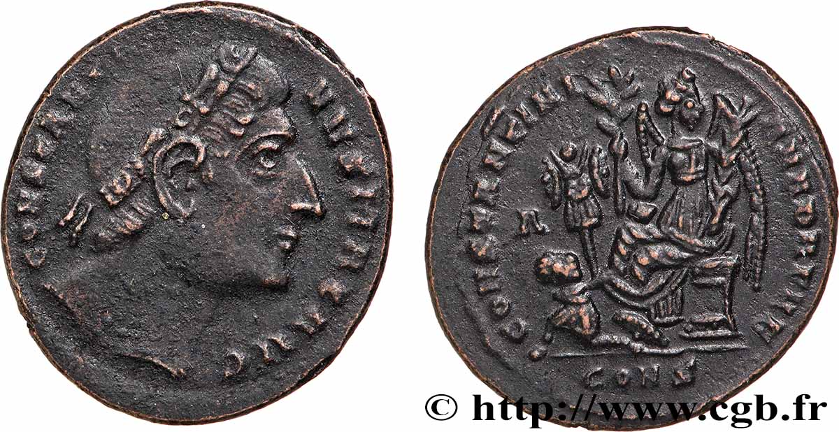 CONSTANTINUS I DER GROßE Centenionalis ou nummus SS/fVZ