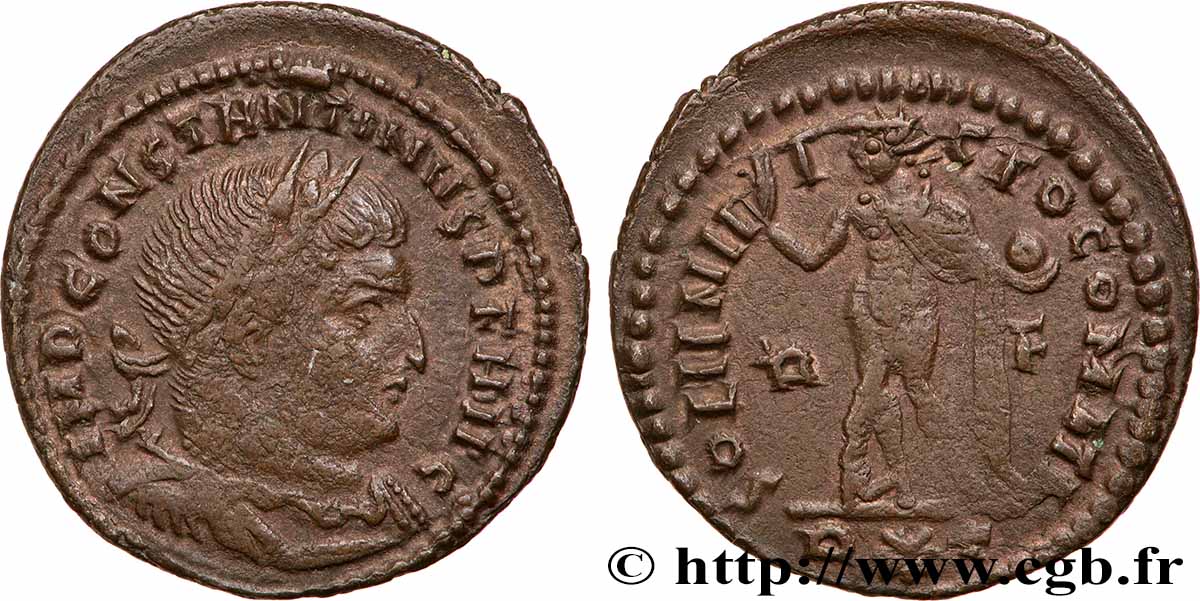 CONSTANTINUS I DER GROßE Follis ou nummus fVZ
