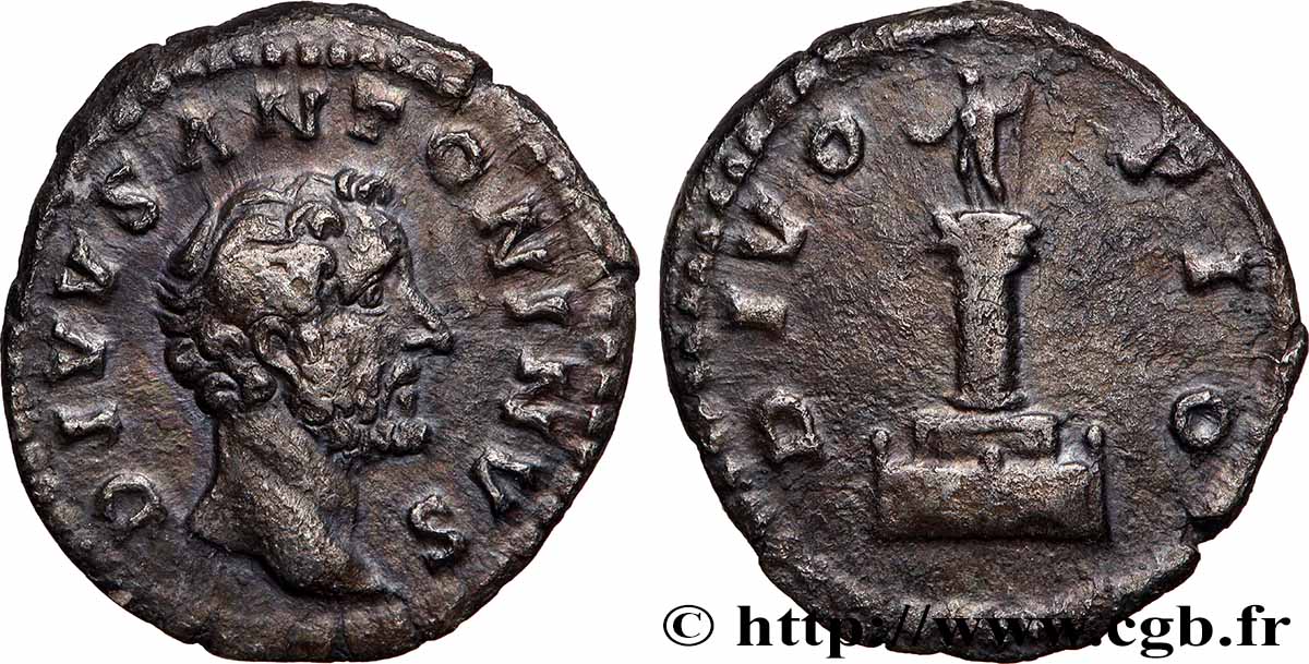DIVUS ANTONINUS PIUS Denier XF