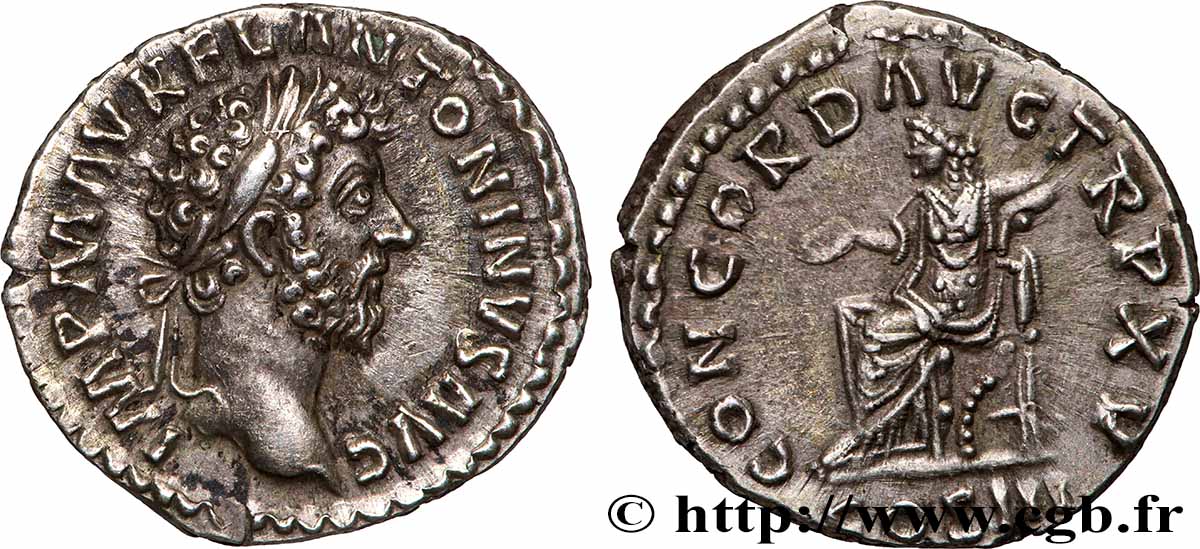 MARCUS AURELIUS Denier MS/AU