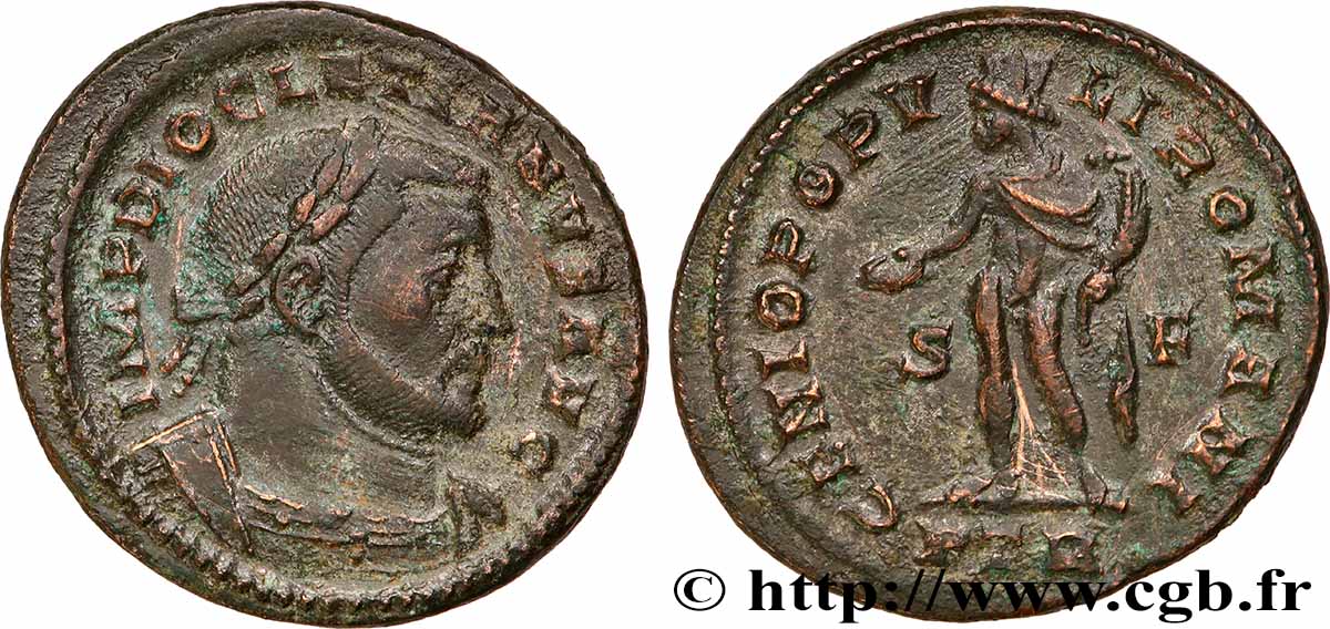 DIOCLÉTIEN Follis ou nummus TTB/TTB+