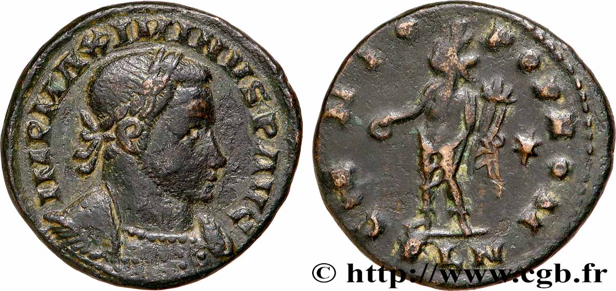 MAXIMINUS II DAZA Follis ou nummus fVZ/SS