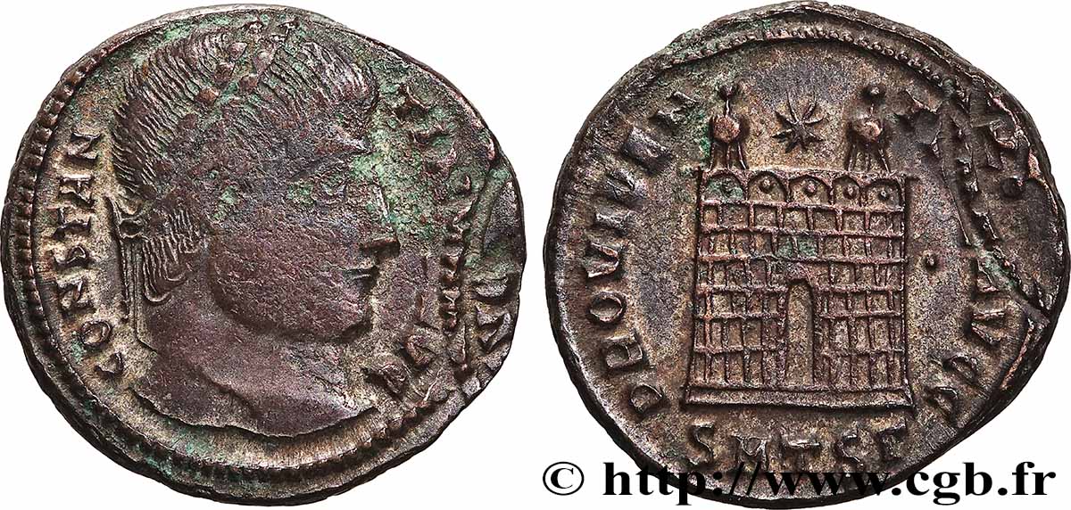 CONSTANTINUS I DER GROßE Centenionalis ou nummus SS/fVZ