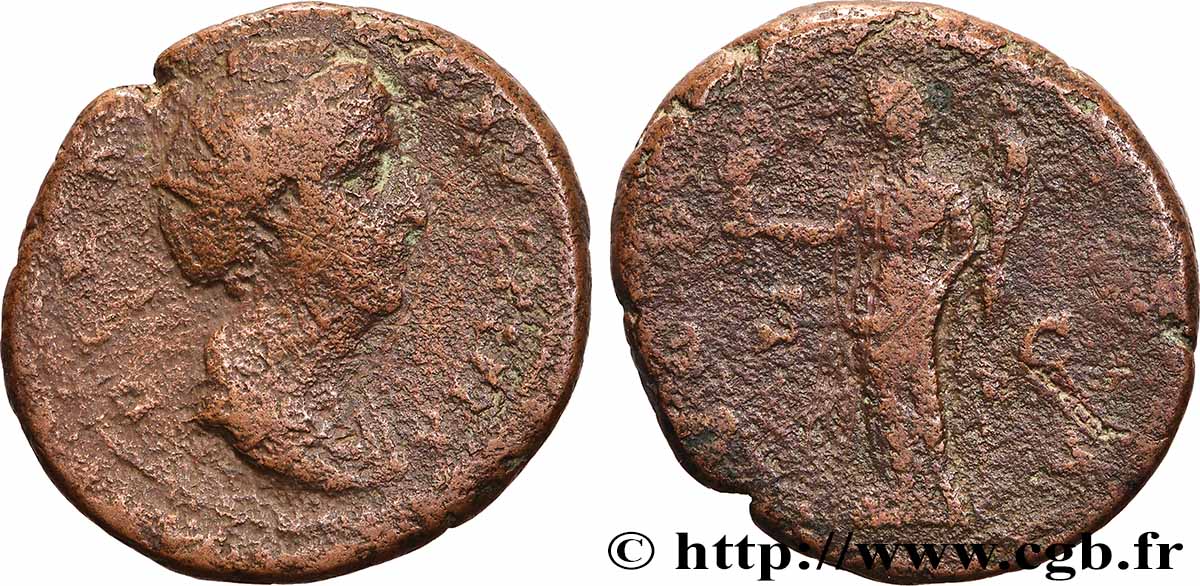 FAUSTINA MAGGIORE Sesterce MB