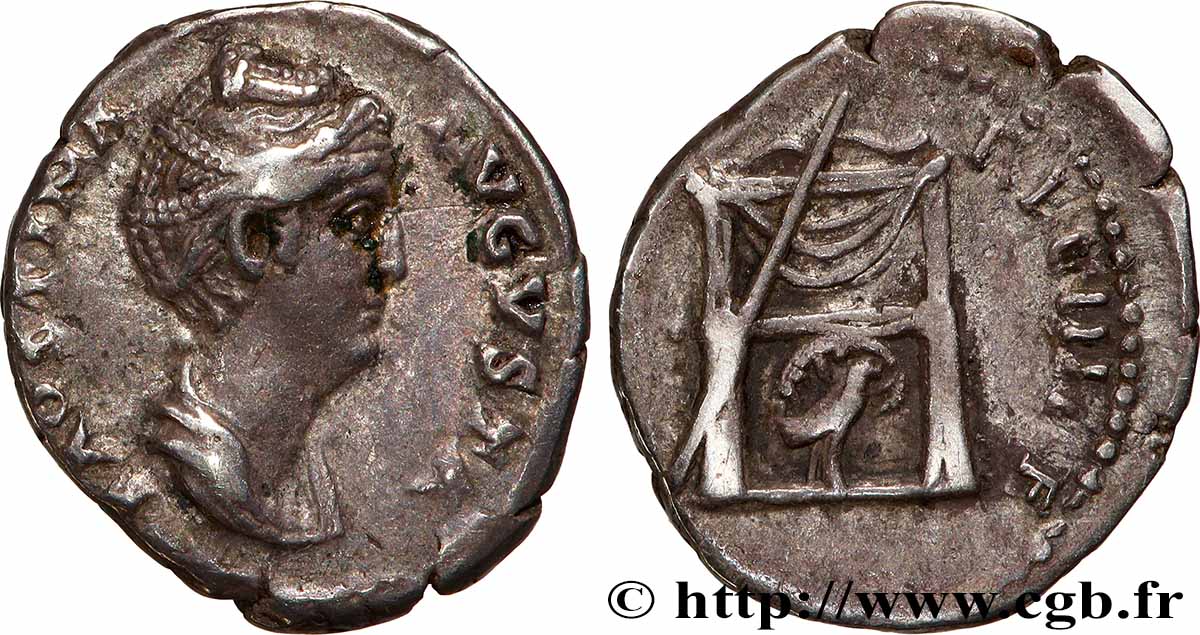 FAUSTINA MOTHER Denier XF