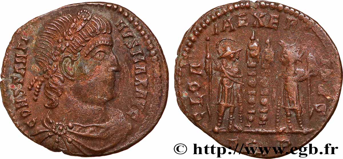 CONSTANTINUS I DER GROßE Centenionalis ou nummus fVZ