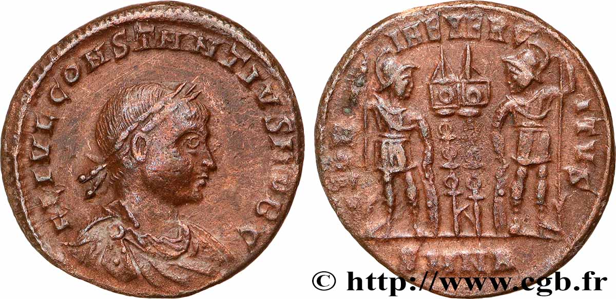 CONSTANTIUS II Centenionalis ou nummus SS/fVZ