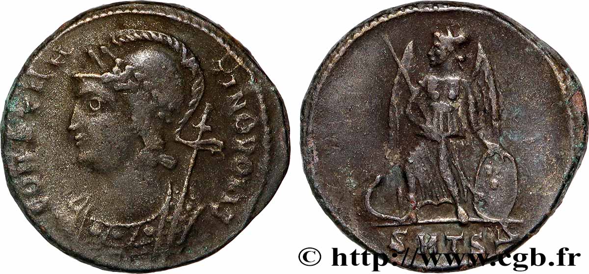 CONSTANTINOPEL Centenionalis ou nummus SS