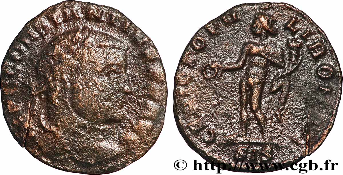 COSTANZO I Quart de follis ou quart de nummus MB/BB