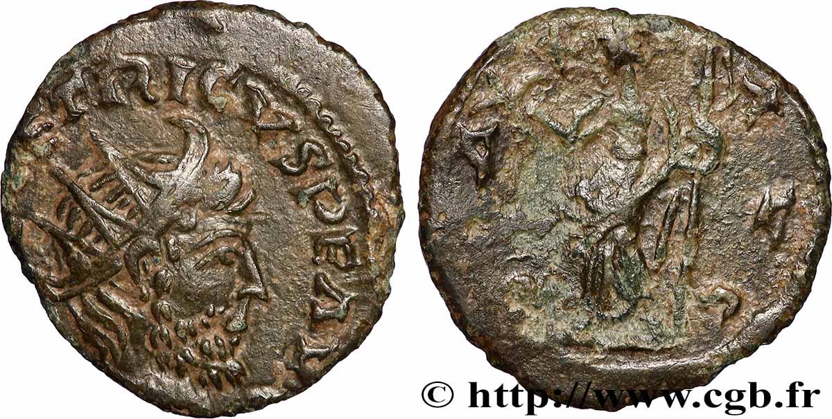 TETRICUS I Antoninien, minimi (imitation) SS/S