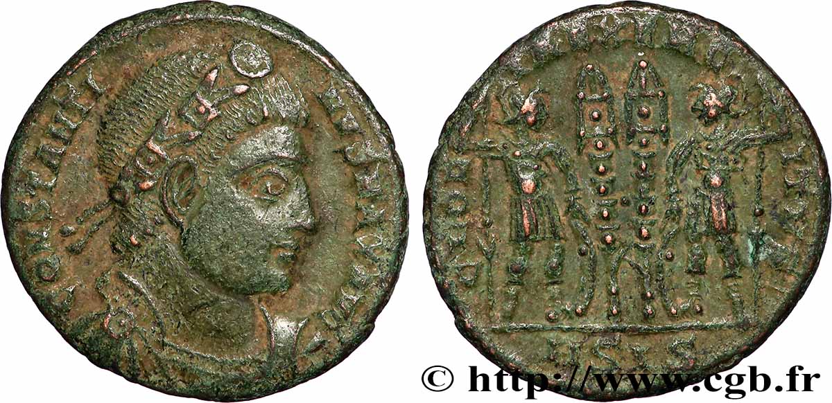 CONSTANTINUS I DER GROßE Centenionalis ou nummus SS