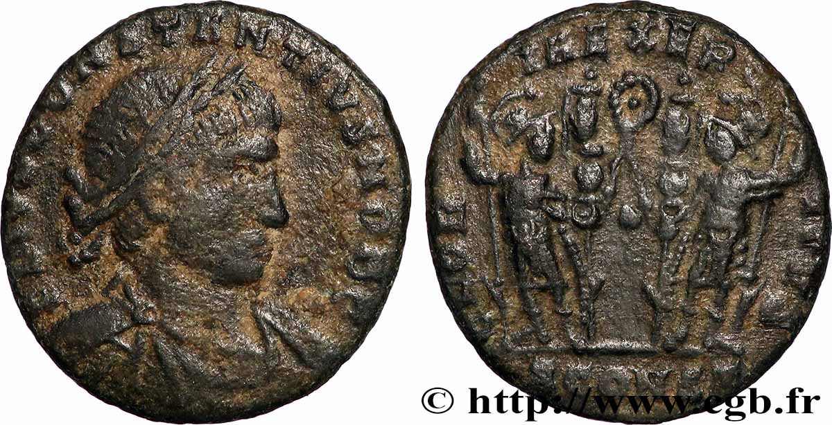 CONSTANTIUS II Centenionalis ou nummus SS/fSS