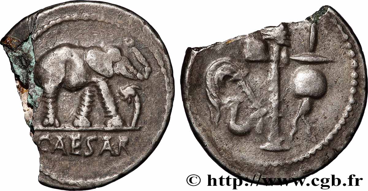 IULIUS CAESAR Denier fVZ