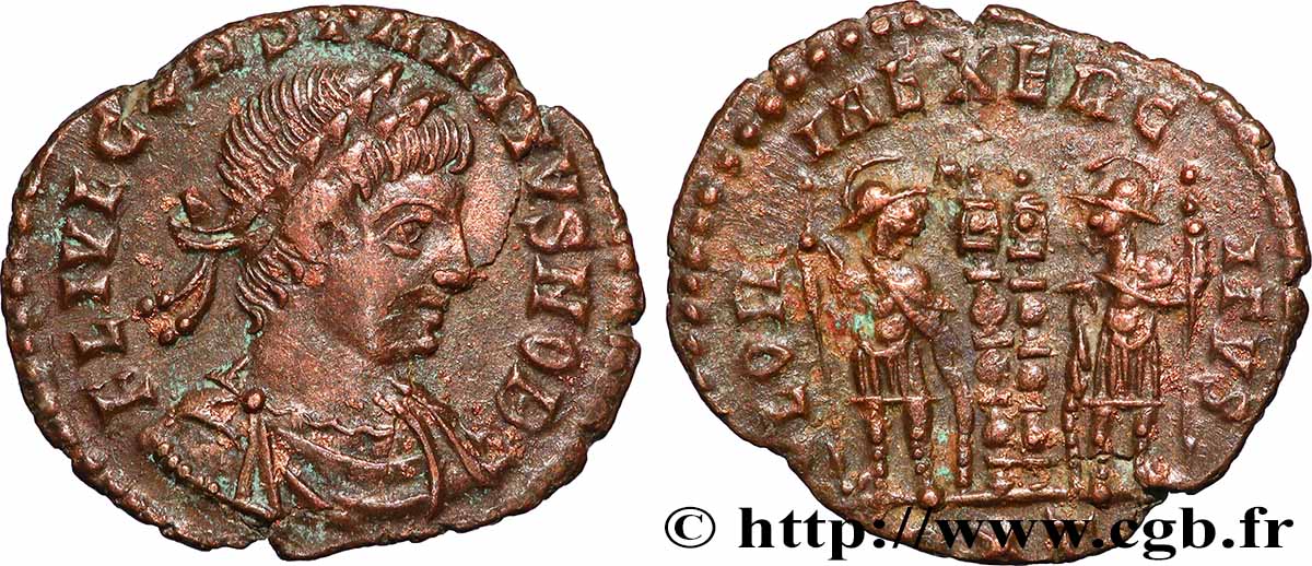 CONSTANTIUS II Centenionalis ou nummus XF
