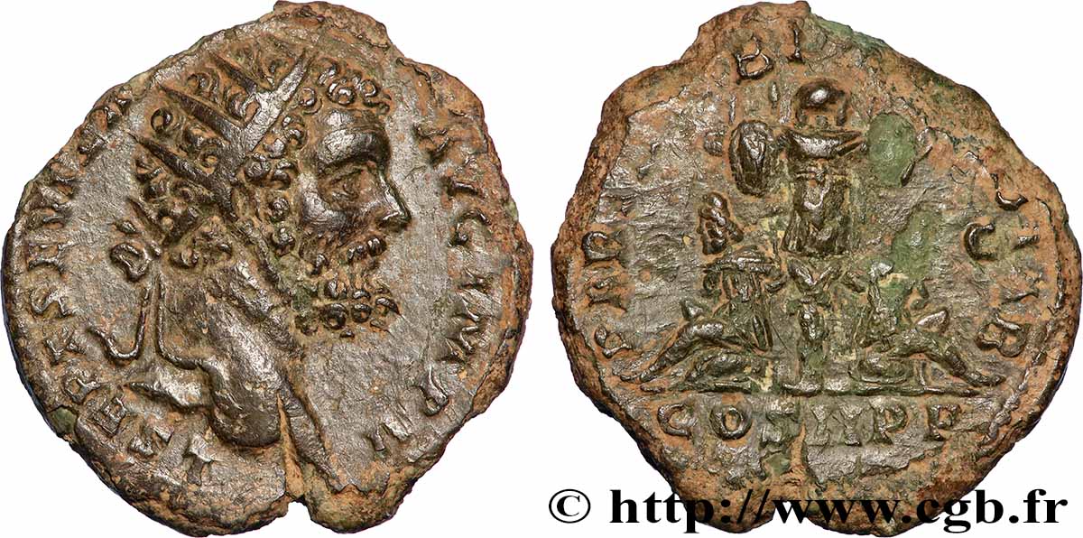 SEPTIMIO SEVERO Dupondius MBC+/MBC