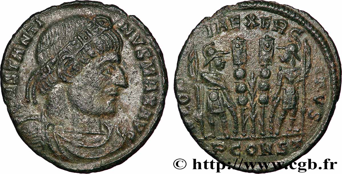 CONSTANTINE I THE GREAT Centenionalis ou nummus AU