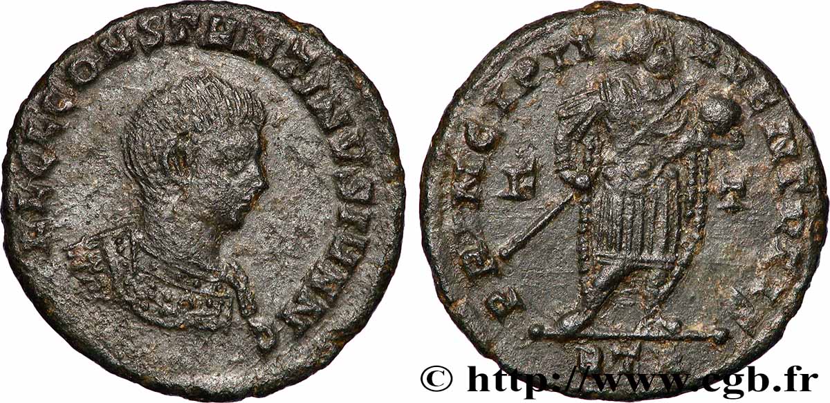 COSTANTINO II Follis ou nummus BB/q.SPL