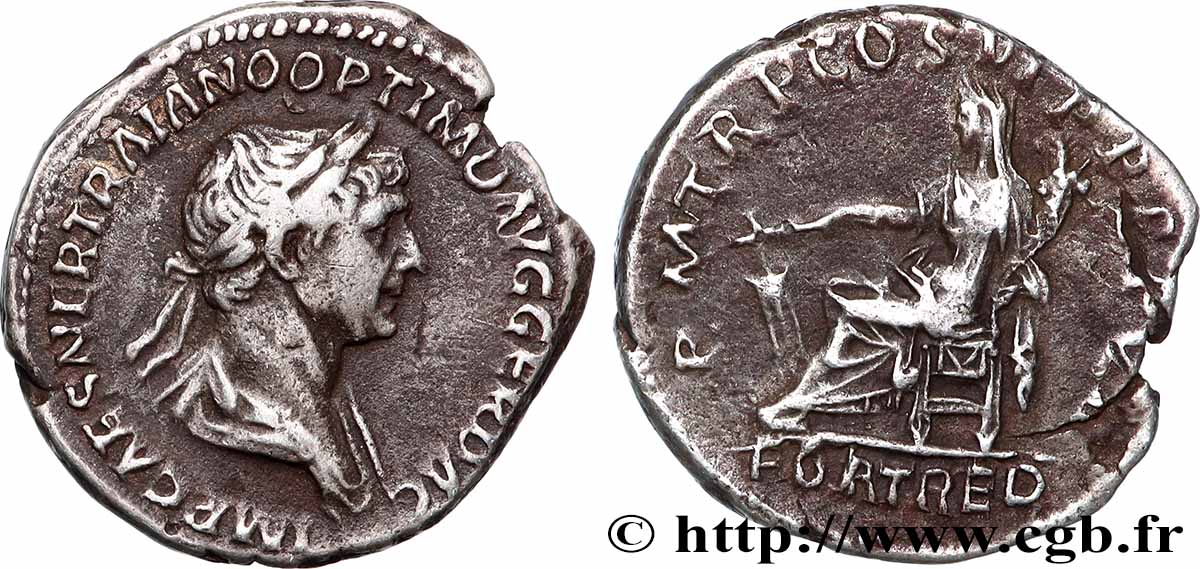 TRAJANUS Denier AU/XF