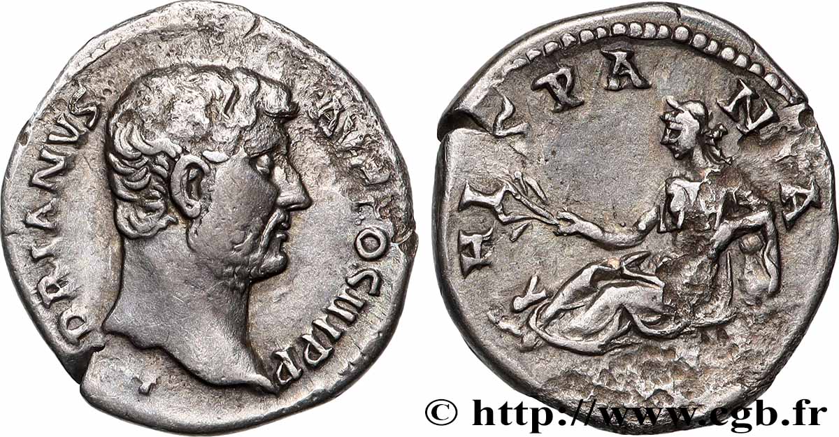 HADRIAN Denier AU