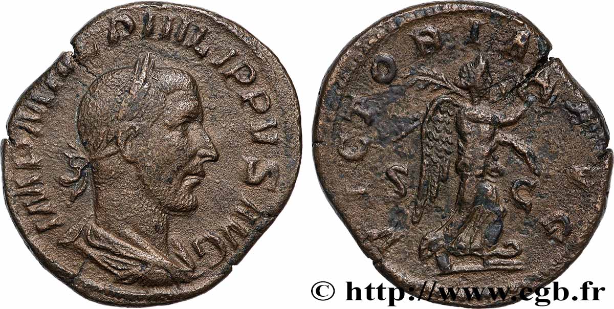 PHILIPPUS Sesterce XF