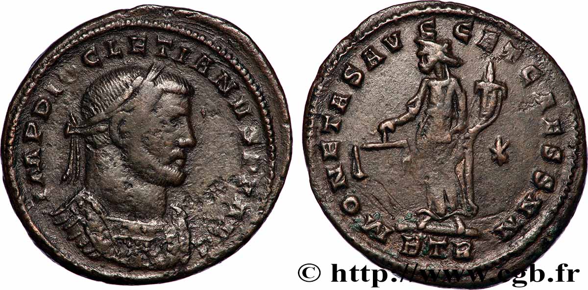 DIOCLETIAN Follis ou nummus XF
