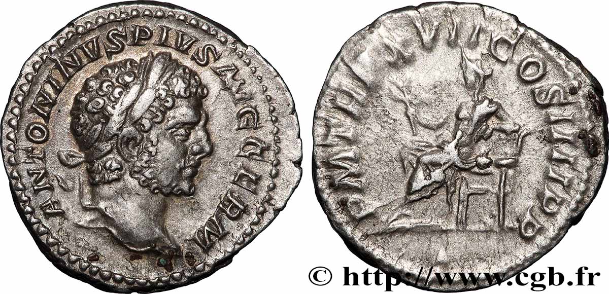CARACALLA Denier AU/XF