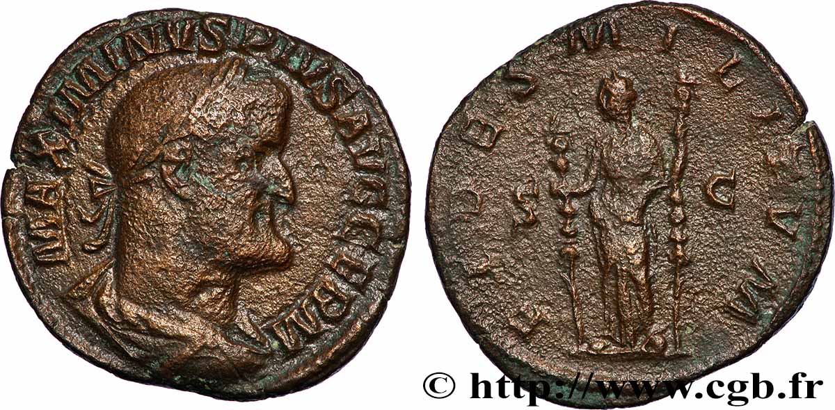 MAXIMINUS I Sesterce XF