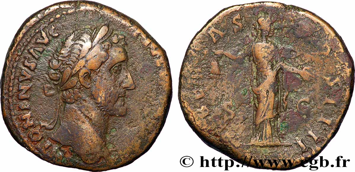 ANTONINUS PIUS Sesterce VF