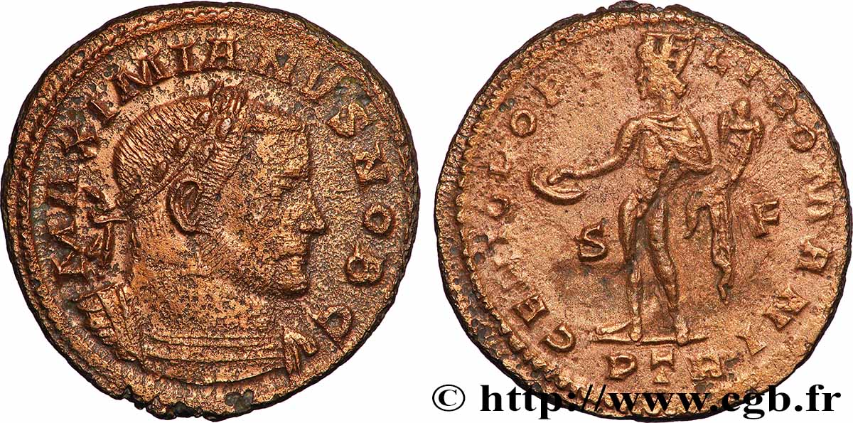 GALERIUS Follis ou nummus XF