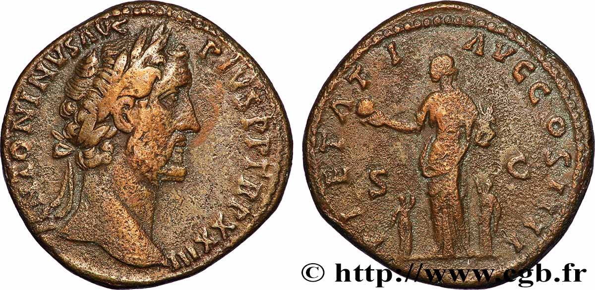 ANTONINUS PIUS Sesterce XF