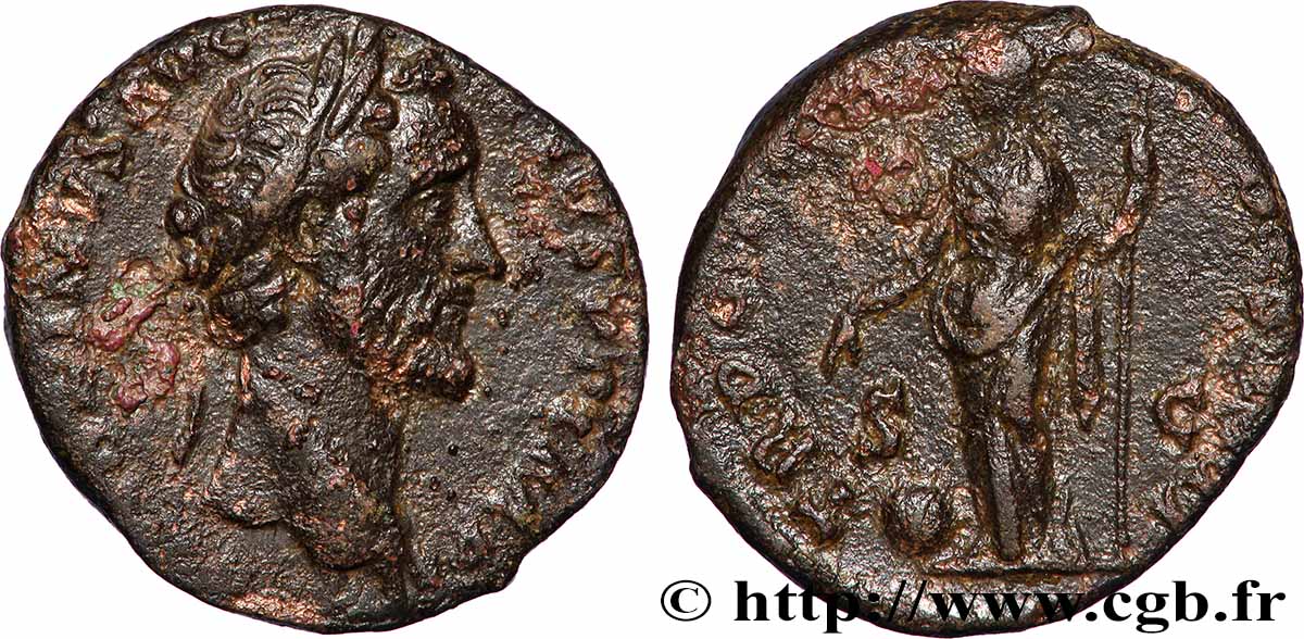 ANTONINUS PIUS As XF/VF