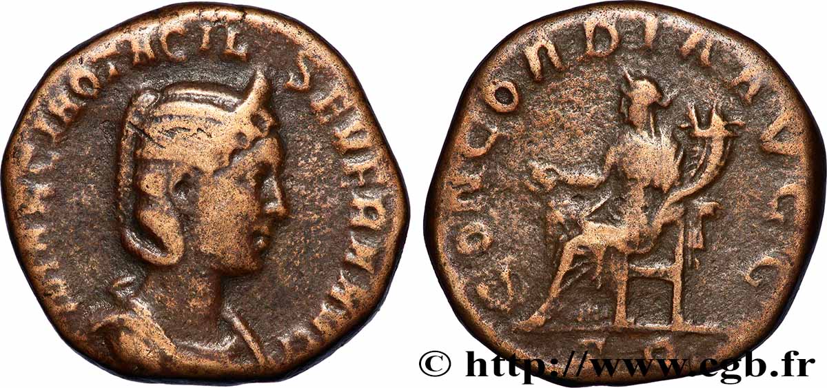 OTACILIA SEVERA Sesterce XF