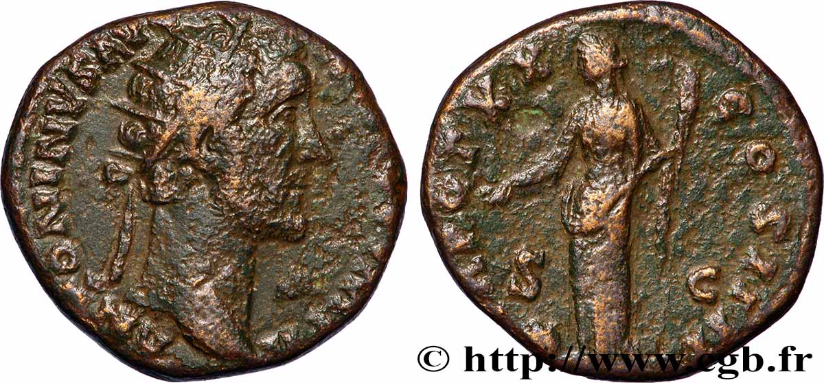 ANTONINUS PIUS Dupondius XF/VF