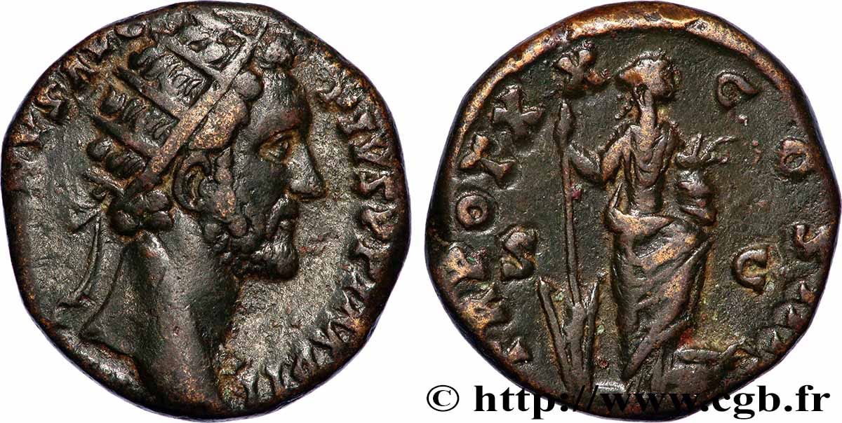 ANTONINUS PIUS Dupondius XF