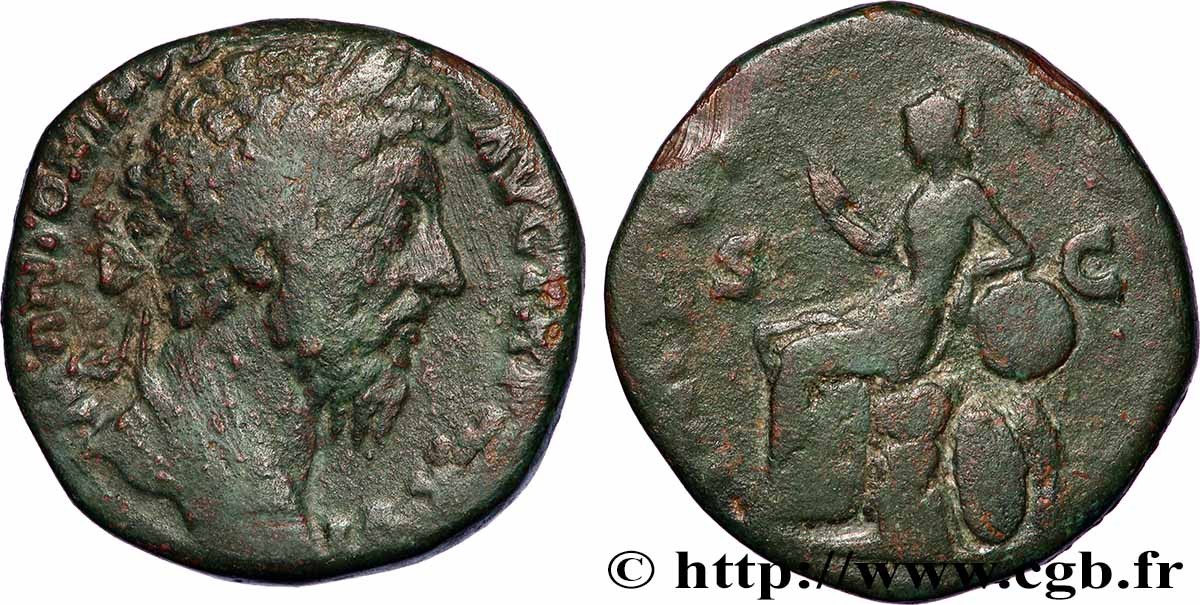 MARCUS AURELIUS Sesterce VF/VF