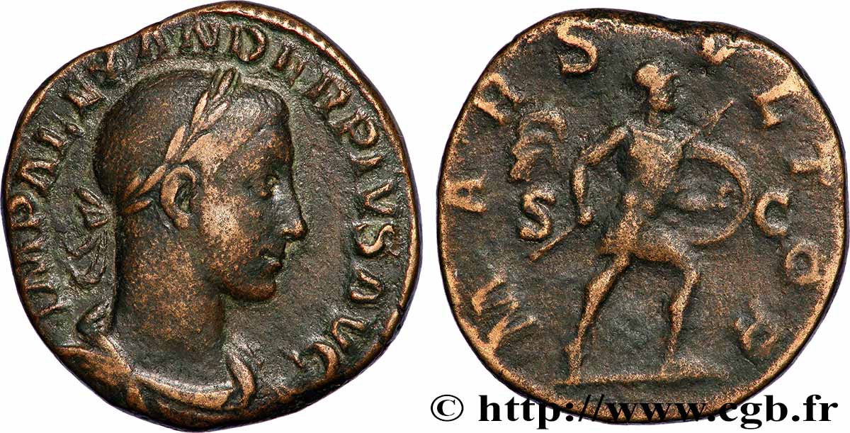 SEVERUS ALEXANDER Sesterce XF