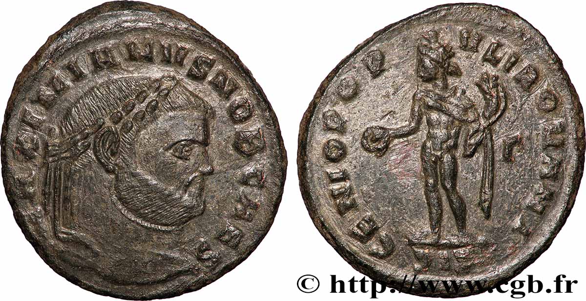 GALERIUS Follis ou nummus AU