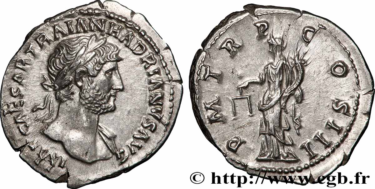 HADRIAN Denier MS/AU